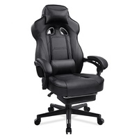 Échantillon gratuit 1 pièce Livraison gratuite Silla Gamer Ergonomique Scorpion Gris Chaises de jeu avec repose-pieds Lumières et haut-parleurs pour le jeu