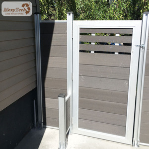 <span class=keywords><strong>Portail</strong></span> coulissant électrique économique Foshan en bois-plastique composite (WPC) avec treillis pour <span class=keywords><strong>garage</strong></span> et panneau <span class=keywords><strong>de</strong></span> clôture composite - Product Image 3
