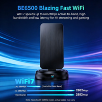 Adaptateur Réseau Sans Fil Tri-Bande WiFi7 COMFAST CF-986BE PRO 6500M Sans Pilote pour Connectivité Longue Portée