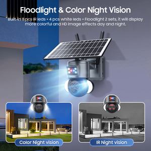 Caméra de sécurité solaire 4G LTE à double objectif 360° °   Affichage 4K UHD : Protection fiable hors réseau pour les fermes et les chantiers de construction - Product Image 6