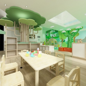 Trẻ Em Mầm Non Đồ Nội Thất Thiết Lập Phong Cách Gỗ Hiện Đại Giáo Dục Trẻ Em Trung Tâm Vườn Ươm Chidren Đồ Nội Thất Trường Học, Thiết Lập Kindgarden - Product Image 1