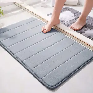 Bathroom anti slip bath mat memory foam u shape bath mat