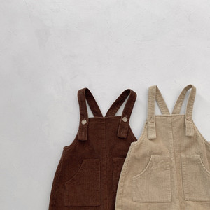 Salopette en coton tricoté respirante style vintage coréen pour bébés et jeunes enfants, personnalisable - Product Image 6