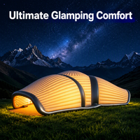 Vente en gros usine – Tente dôme sportive gonflable en PVC double couche, une chambre, type igloo, avec éclairage LED, quatre saisons, étanche et facile à monter