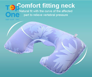 TopOne Personnalisé Portable En Forme De U Gonflable Voyage Oreiller Air Blow up Sleeper avec Soutien Du Cou - Product Image 3