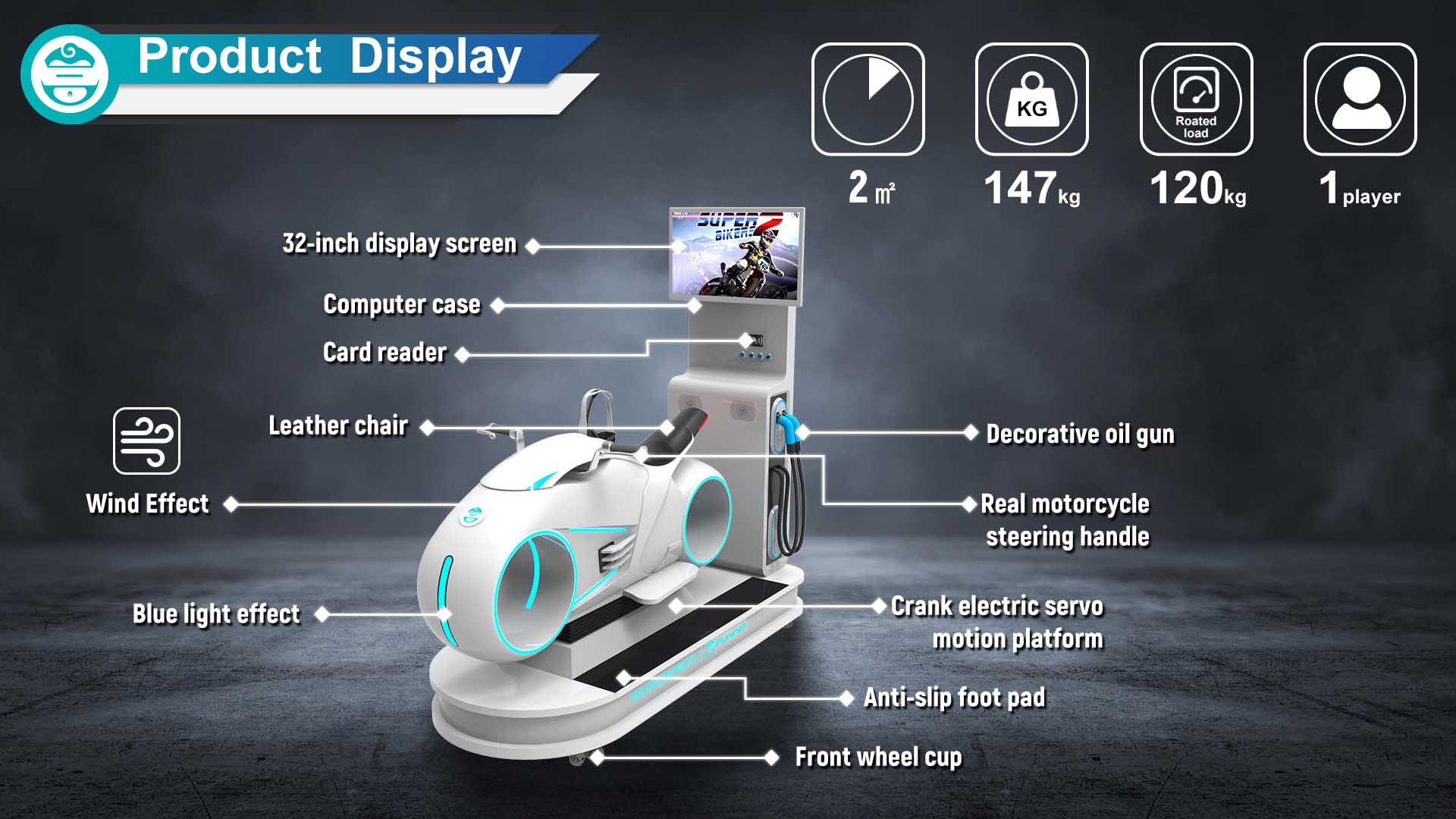 Indoor Amusement Park 9d Vr Chair 700W 9d Cinema Simulator Race Games Machine