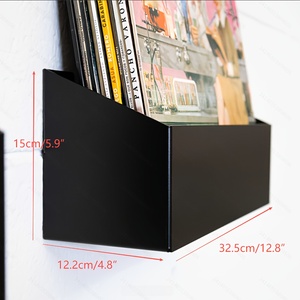 Étagère murale flottante personnalisée pour disques vinyles - Organisateur de rangement en fer durable - Étagère flottante pour disques vinyles/étagère murale pour disques - Product Image 6