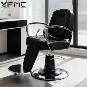 Mobilier de salon de coiffure Chaises de <span class=keywords><strong>coupe</strong></span> de <span class=keywords><strong>cheveux</strong></span> pour femmes Chaise de coiffure jaune Chaise de <span class=keywords><strong>coupe</strong></span> de <span class=keywords><strong>cheveux</strong></span> de barbier inclinable Salon avec tabouret - Product Image 2