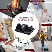 Masajeador de Pies, Piernas y Pantorrillas con Rodillos Eléctricos Infrarrojos para Debajo del Escritorio, con Vibración de Reflexología y Circulación Sanguínea Shiatsu