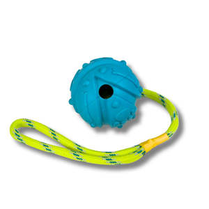 Giocattolo Interattivo Indistruttibile per Addestramento Cani, Pulisci Denti, Gioco di Tira e Molla, Giocattolo da Masticare Resistente ai Morsi in Gomma con Corda in Nylon - Product Image 6