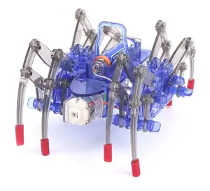 Nuovo divertente fai da te elettrico ragno Robot puzzle giocattolo elettrico strisciante scienza animale giocattolo modello regali elettronici per animali domestici per bambini