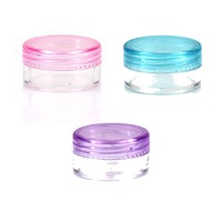 Pot miniature en plastique PS de qualité supérieure 5 ml |   Pot vide en gros de 5g pour crème, flacon cosmétique de sous-conditionnement