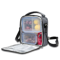 Enfriador de papel de aluminio de alta resistencia reutilizable, bolsa de almuerzo con aislamiento térmico ecológico, aislamiento de comida de Fitness personalizado, reutilizable