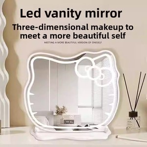 <span class=keywords><strong>Specchio</strong></span> da Trucco <span class=keywords><strong>per</strong></span> Ragazze con Testa di Gatto in Vetro e PVC, Stile Instagram, da Tavolo, <span class=keywords><strong>per</strong></span> Camera da Letto, Toeletta, <span class=keywords><strong>Specchio</strong></span> da Comodino - Product Image 2