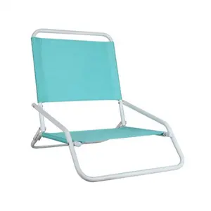 Mobilier d'extérieur Offre Spéciale chaise de pêche colorée chaise basse siège acier 600D Oxford aluminium chaises de plage pliantes