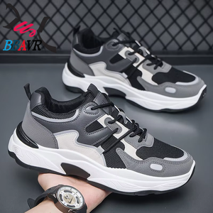 Men's Lightweight Breathable Mesh Hard-Wearing Walking Sports <b>Shoes</b> for Gym Hiking Fashionable Outdoor Casual Winter Spring - Product Image 4