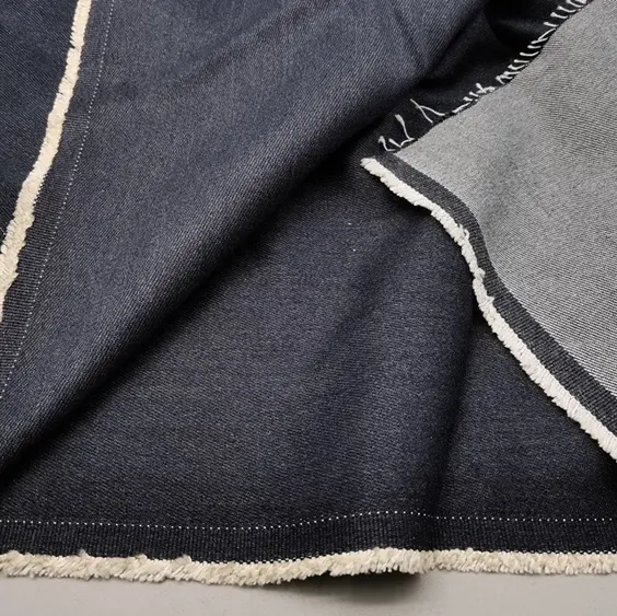 Shaoxing outlet cheap price cut resistant twill denim fabric for lumberjack clothing