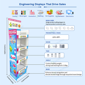 ชุดดิสเพลย์โฟมแบบตั้งพื้น ผลิตตามสั่ง ราคาคุ้มค่า น้ำหนักเบา หุ้มด้วยกระดาษ สำหรับโปรโมชั่นขายปลีกระยะสั้น - Product Image 6