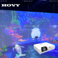 Projecteur interactif immersif pour salle à manger, projecteur mural, de sol et de table LCD avec laser et lentille laser intégrée pour restaurant