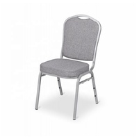 Chaises de banquet empilables en tissu gris, durables, d'occasion, à vendre - Hôtel, hôpital, appartement, parc, salon, atelier et entrée