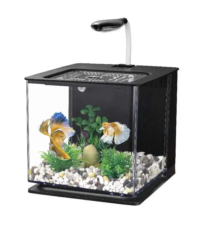 Factory Custom Small Fish Tank With Light And Filter Aquarium Tank With Filter Fish Tank Filter System