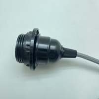 Luminaires suspendus UK Cordon d'alimentation sur interrupteur prise Personnaliser le cordon enfichable E27 CE support de lampe