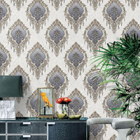 Papier peint en PVC marbré de style européen, de luxe, de 1,06 mètre, adapté aux chambres à coucher, aux salons et à la décoration intérieure