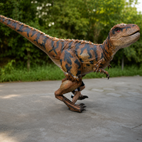 Costume de dinosaure réaliste T-Rex sans pattes pour projet touristique de parc à thème jurassique