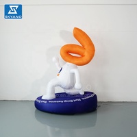 Modèle gonflable publicitaire de lettres et de textes de dessins animés avec logo de marque pour la décoration