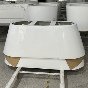 Baignoire intérieure et extérieure moderne pour adultes autoportante tous temps facile à installer Design durable Baignoire ovale 1 2 3 personnes - Product Image 6