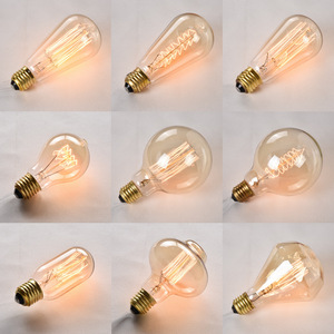 Ampoule à filament LED rétro Edison en verre ambré de luxe vintage <span class=keywords><strong>E27</strong></span> 110V, ampoule chaude 2200K <span class=keywords><strong>2700K</strong></span> pour lustre résidentiel - Product Image 2