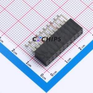 HX PM2.54-2x10P WT Pin Socket SMD,P=2.54mm,Horizontal Mount Connector ( Jack Structure: 2x10P )( Pitch: 2.54mm )( Row Spacing: - Product Image 1