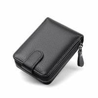 Dompet Pria Desain Logo Kustom, Penjepit Uang, Dompet PU, Tempat Kartu, Dompet Pendek