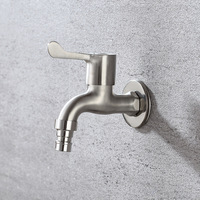 Robinet de machine à laver en acier inoxydable 304, 1/2 pouce, eau froide uniquement, raccord de tuyau de jardin/laverie extérieur