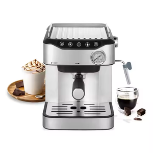 Máquina de Espresso Semiautomática de 15 Bares y 850W, de Acero Inoxidable, con Sistema de Agua Caliente para Uso Doméstico - Product Image 2
