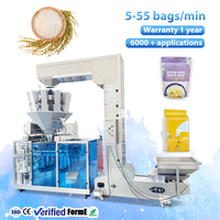 Machine d'emballage Doypack entièrement automatique, sac à fermeture éclair debout, cacahuètes, riz, céréales, machine d'emballage multifonctionnelle
