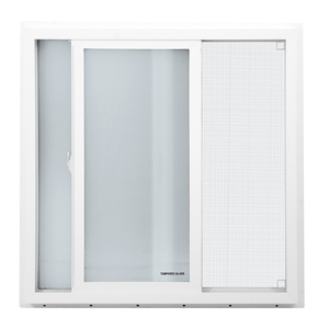 Fenêtres coulissantes en PVC avec barre géorgienne, grille <span class=keywords><strong>coloniale</strong></span> en UPVC, double vitrage, fenêtre en vinyle, design personnalisé pour maison - Product Image 1