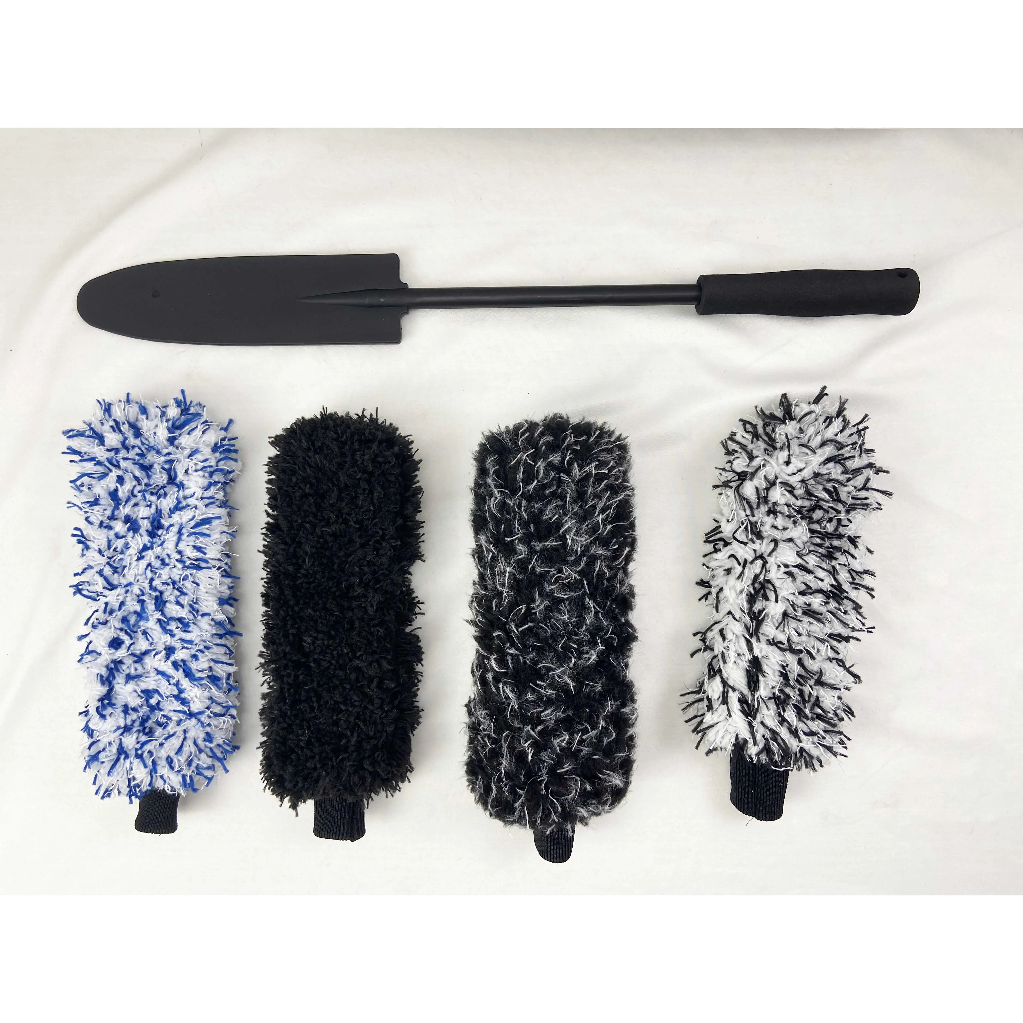 Brosse de roue en microfibre de bonne qualité, brosse de pneu de roue de voiture