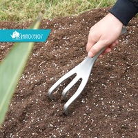 Kit de jardinage ergonomique léger de haute qualité en aluminium avec manche en aluminium et truelle/transplanteur/cultivateur/sarcleuse à main