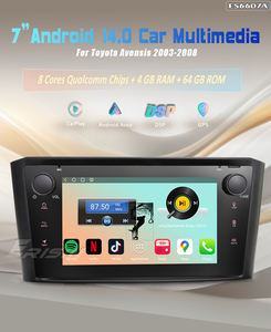 Autoradio Android 14.0 EU Erisin ES6607A 7 pouces pour TOYOTA AVENSIS <span class=keywords><strong>T25</strong></span> GPS Navi CarPlay sans fil AutoRadio IPS 4G WiFi DAB+ - Product Image 2