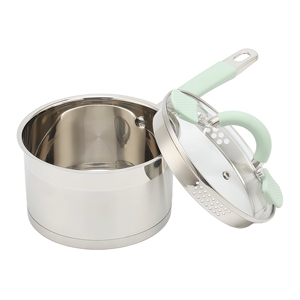 Nhà máy 10pcs hiện đại máy rửa chén an toàn thép không gỉ Cookware Set với Frying Pan Chứng Khoán nồi Sauce Pan - Product Image 5