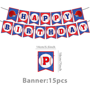 Artículos para Fiestas de Cumpleaños con Temática de Béisbol, Platos, Servilletas, Tenedores, Vajilla Desechable de Papel, Decoraciones para Fiestas de Béisbol para Niños - Product Image 4