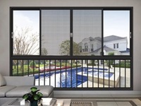 Ventanas Corredizas Modernas METGOOD de Vidrio y Aleación de Aluminio, Sistema de Rotura de Puente Térmico, Insonorizadas, con Certificación Energy Star, para Uso Exterior en Cocina