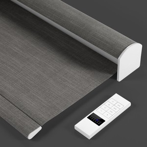 Persianas Enrollables Eléctricas Inteligentes con Control por Voz ZSTARR, Compatibles con Alexa y Google, para Ventanas, Color Gris - Product Image 1