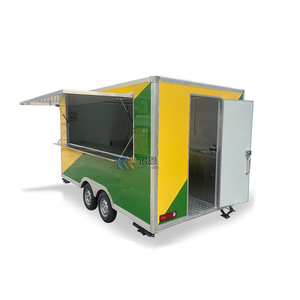 Concession Mobile de haute qualité Drivable Houston Snack Food Truck Remorque avec réfrigérateur sous comptoir - Product Image 6