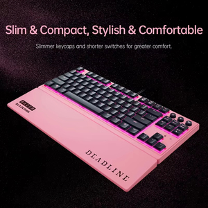 คีย์บอร์ดเกมมิ่ง Razer BLACKPINK Ornata V3 Tenkeyless แบบมีสาย สวิตช์ Mecha-Membrane โปรไฟล์ต่ำ TKL ไฟ RGB Backlit สำหรับพีซี - Product Image 5