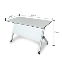 Table de formation pliable en MDF bureau à bascule extensible pour la maison, le bureau et l'école Supermarché