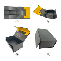 Boîtes cadeaux de luxe personnalisées en carton rigide avec impression UV du logo, emballage haut de gamme avec fermeture magnétique