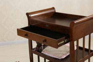 Table à <span class=keywords><strong>langer</strong></span> multifonctionnelle en <span class=keywords><strong>bois</strong></span> <span class=keywords><strong>blanc</strong></span> moderne à 2 niveaux pour la chambre à coucher - Product Image 6