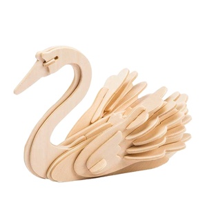 Robotime giáo dục DIY lắp ráp đồ chơi jp213 DIY <span class=keywords><strong>3D</strong></span> thiên nga bằng gỗ câu đố cho trẻ em - Product Image 1